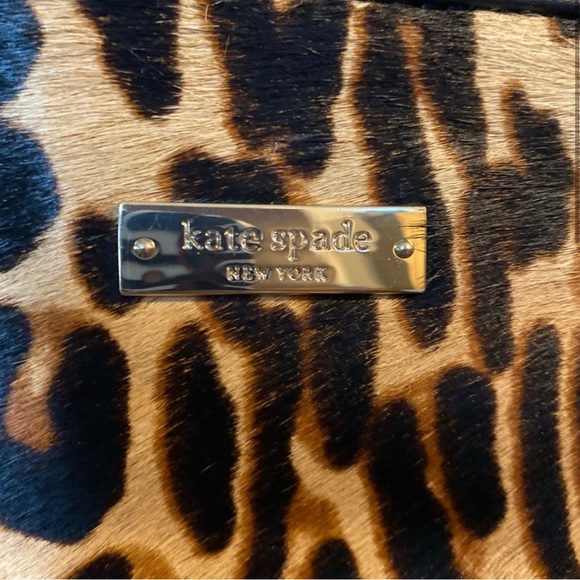 RARE Kate Spade Streetcar Darya Leopard Haircalf $1295. Size: 13”h x 15”l x 5”d - Picture 4 of 7